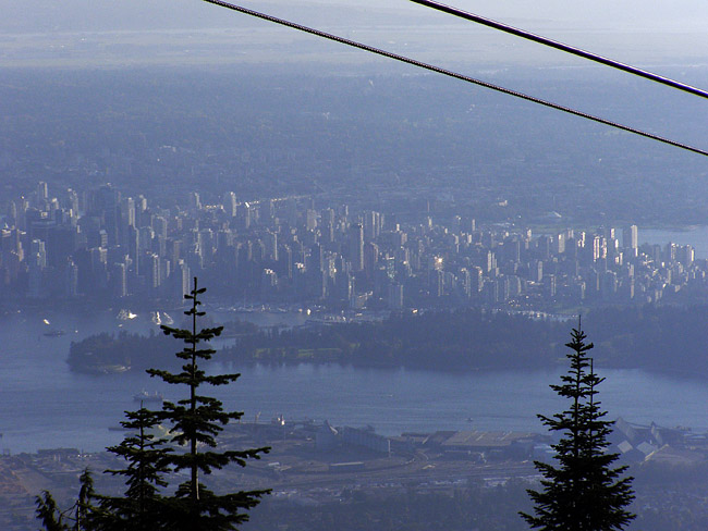 View of Downtown from the top of Grouse