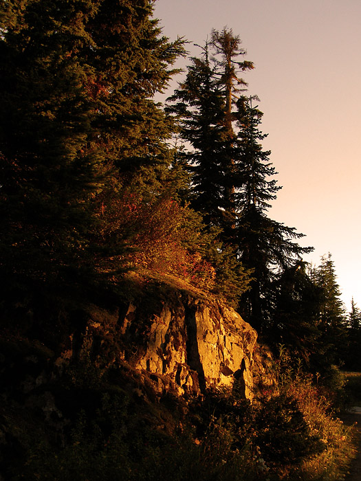 Evening light at Grouse Mountain