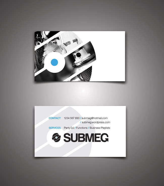 dj bussiness cards