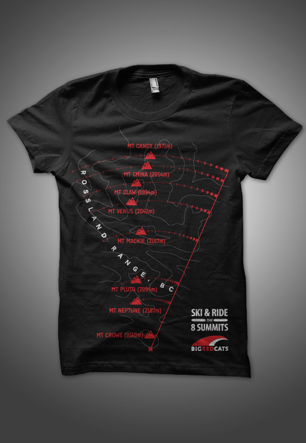 Big Red Cats t-shirt illustration mockup